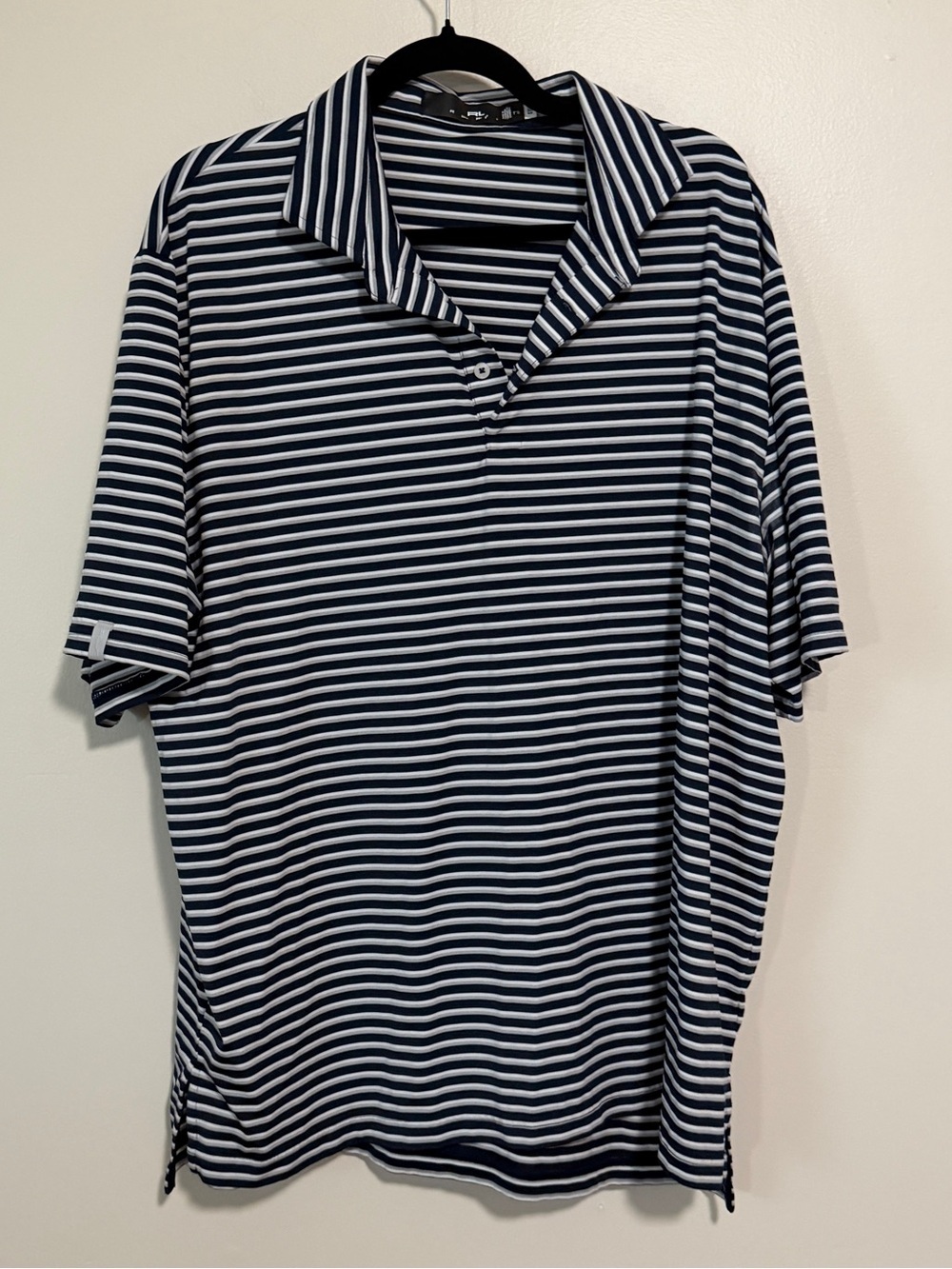 NWOT Ralph Lauren RLX lightweight stripe golf performance polo size men’s large